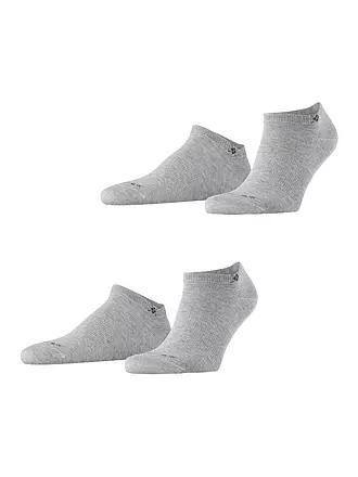 BURLINGTON | Herren Sneaker Socken EVERYDAY 2-er Pkg. 40-46 light grey | 